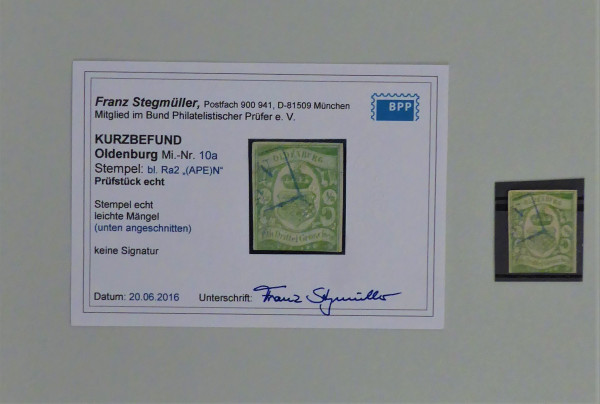 Briefmarke, Michel-Nr. 10a