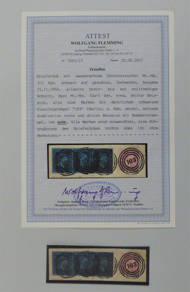 Briefmarke, Michel-Nr. 3, 10a