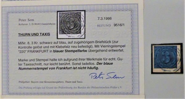 Briefmarke, Michel-Nr. 8