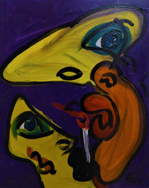 Peter Keil : Originalgemälde mit Echtheitszertifikat #99