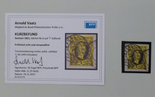 Briefmarke, Michel-Nr. 6