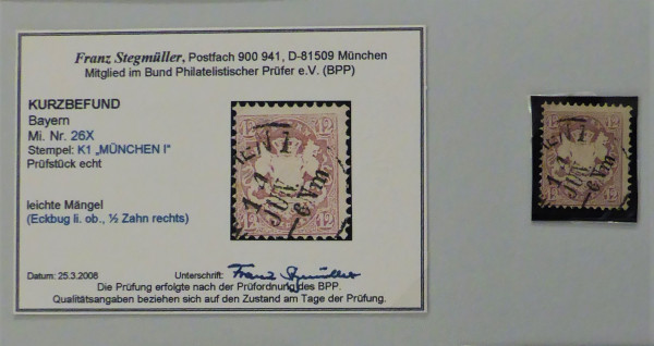 Briefmarke, Michel-Nr. 26 x