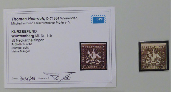 Briefmarke, Michel-Nr. 11b