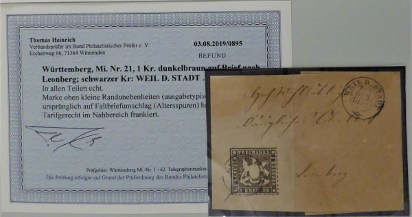 Briefmarke, Michel-Nr. 21