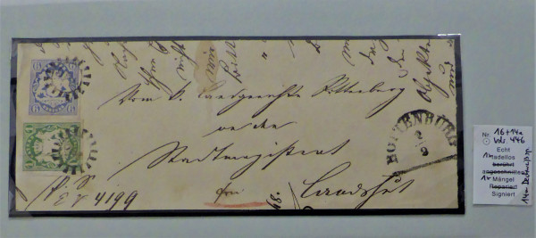 Briefmarke, Michel-Nr. 14a + 16