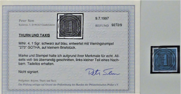 Briefmarke, Michel-Nr. 4