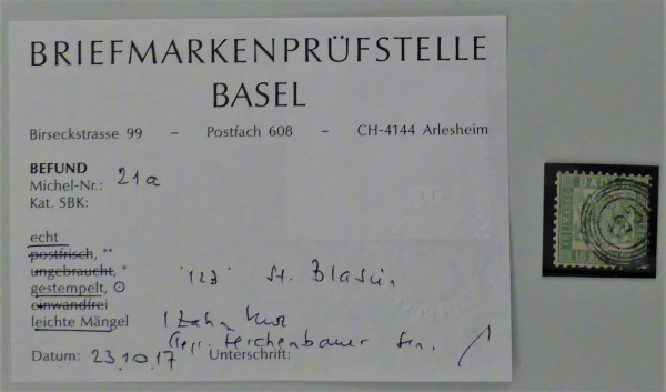Briefmarke, Michel-Nr. 21a