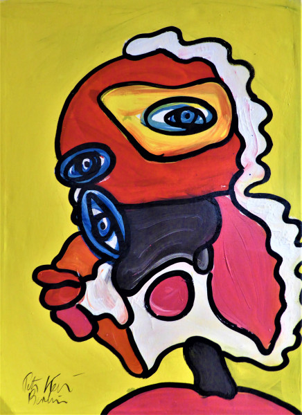 Peter Keil : Originalgemälde mit Echtheitszertifikat #123