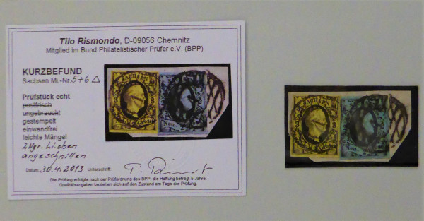 Briefmarke, Michel-Nr. 5 + 6