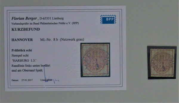 Briefmarke, Michel-Nr. 8b