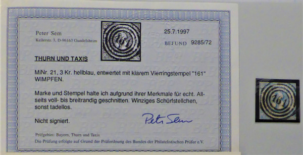 Briefmarke, Michel-Nr. 21