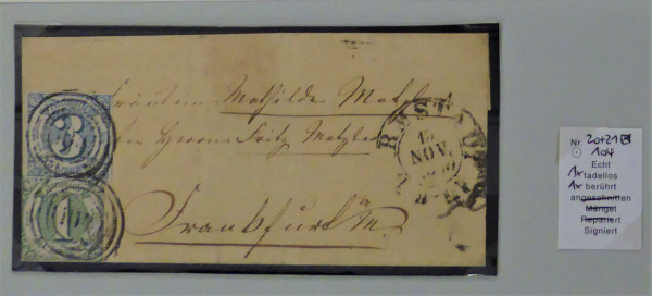 Briefmarke, Michel-Nr. 20 + 21