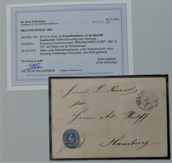 Briefmarke, Michel-Nr. 19