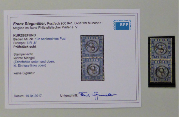 Briefmarke, Michel-Nr. 10c