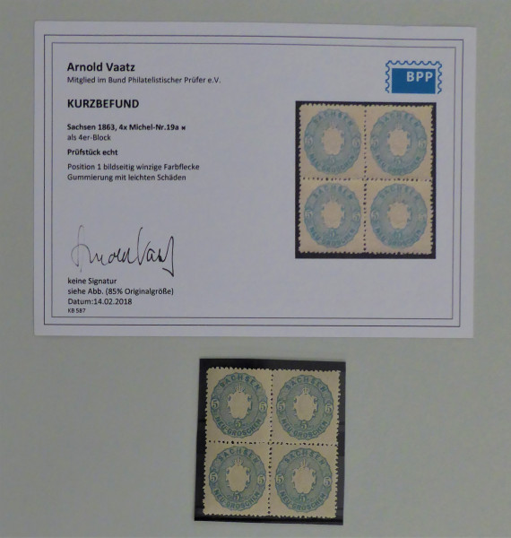 Briefmarke, Michel-Nr. 19A