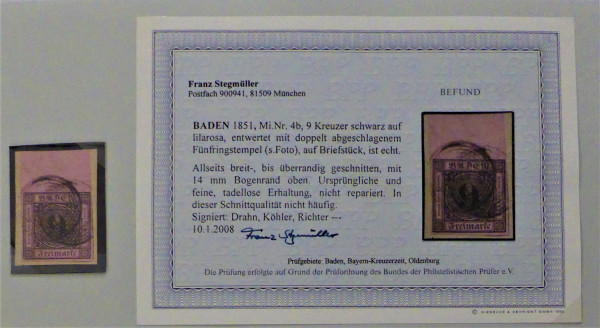 Briefmarke, Michel-Nr. 4 b