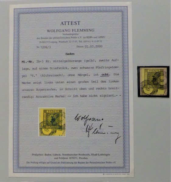 Briefmarke, Michel-Nr. 2 b