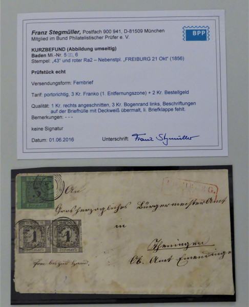 Briefmarke, Michel-Nr. 5 + 6