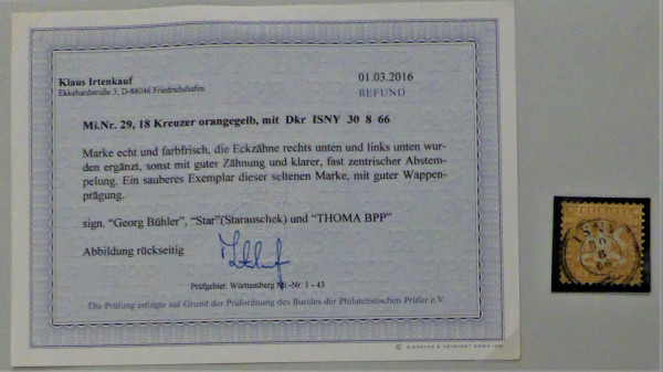 Briefmarke, Michel-Nr. 29