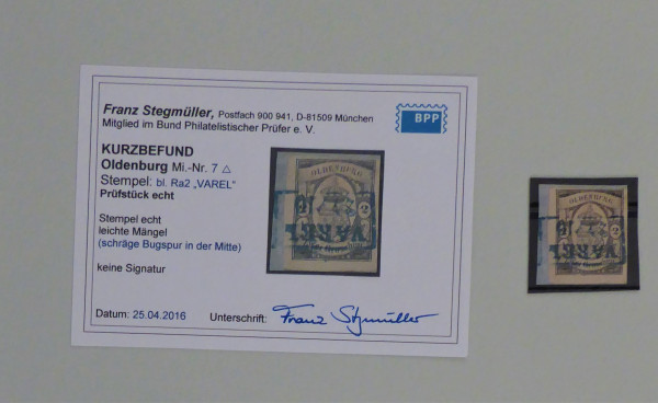 Briefmarke, Michel-Nr. 7