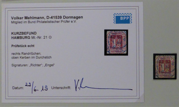 Briefmarke, Michel-Nr. 21