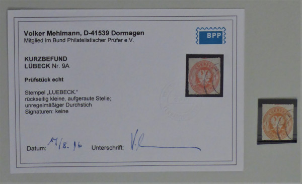 Briefmarke, Michel-Nr. 9a