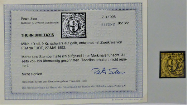 Briefmarke, Michel-Nr. 10a