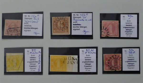 Briefmarke, Michel-Nr. 4 II Platte 2