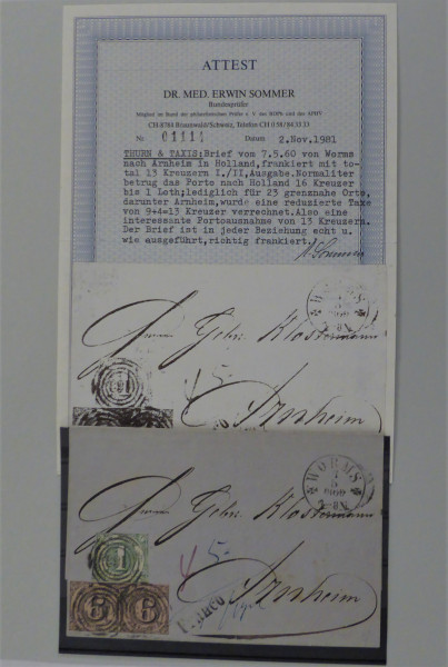 Briefmarke, Michel-Nr. 9a + 20
