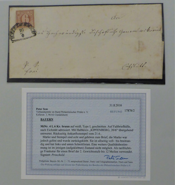 Briefmarke, Michel-Nr. 4 I