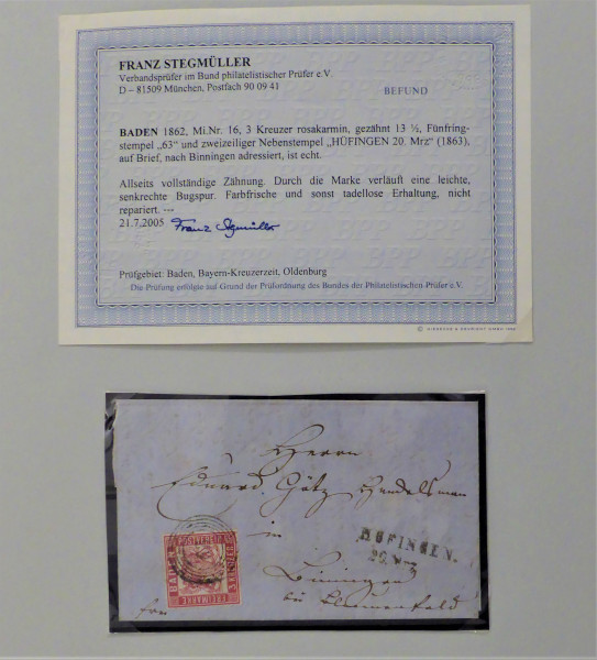 Briefmarke, Michel-Nr. 16