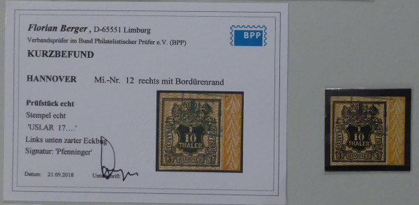 Briefmarke, Michel-Nr. 12