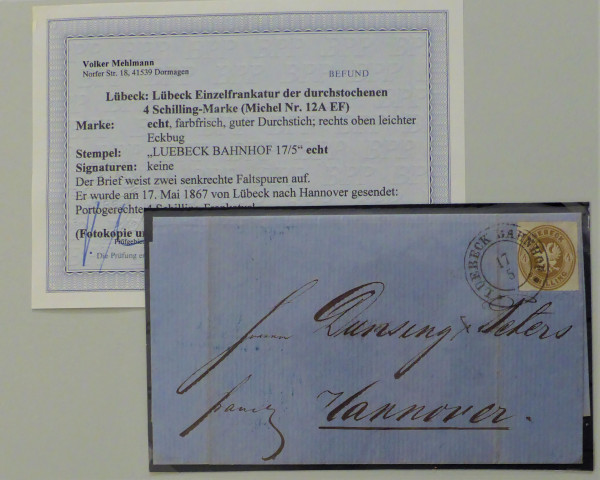 Briefmarke, Michel-Nr. 12A