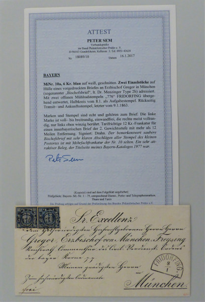 Briefmarke, Michel-Nr. 10a