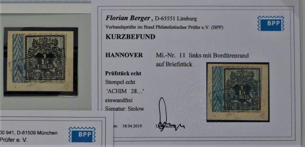 Briefmarke, Michel-Nr. 11