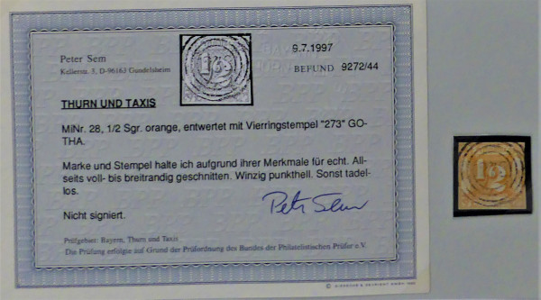 Briefmarke, Michel-Nr. 28