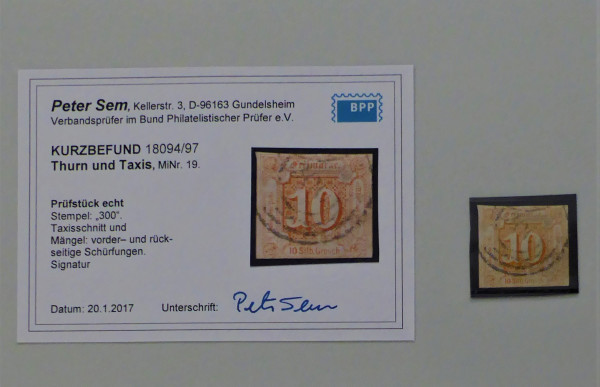 Briefmarke, Michel-Nr. 19