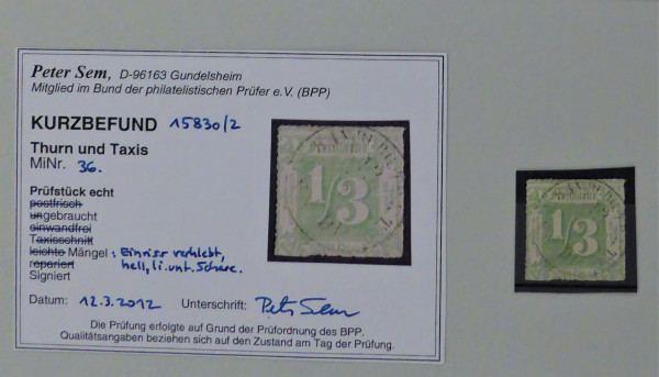 Briefmarke, Michel-Nr. 36