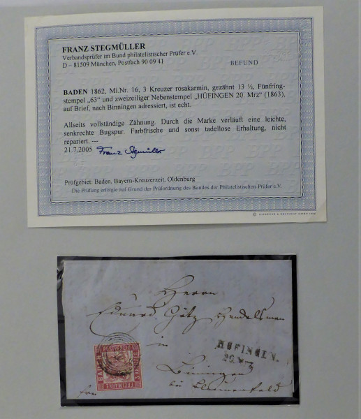 Briefmarke, Michel-Nr. 16