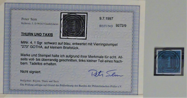 Briefmarke, Michel-Nr. 4