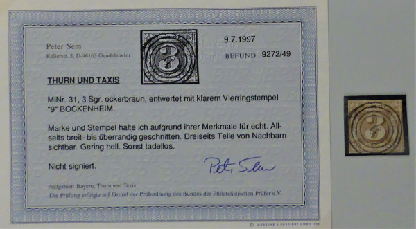 Briefmarke, Michel-Nr. 31