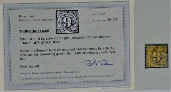 Briefmarke, Michel-Nr. 10a II