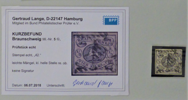 Briefmarke, Michel-Nr. 5