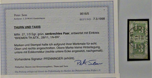 Briefmarke, Michel-Nr. 27