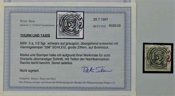 Briefmarke, Michel-Nr. 3a