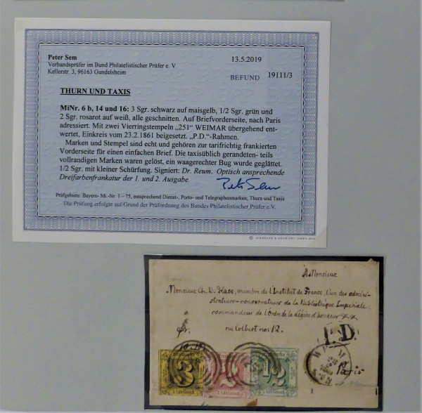 Briefmarke, Michel-Nr. 6b, 14 u. 16