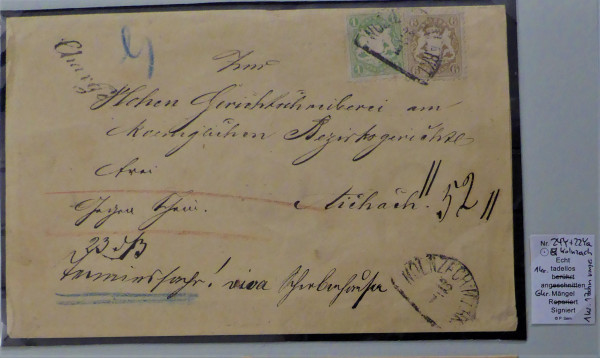 Briefmarke, Michel-Nr. 22 Ya + 24 Y