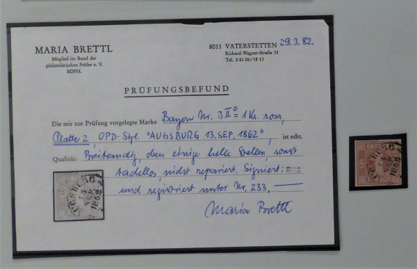 Briefmarke, Michel-Nr. 3 II