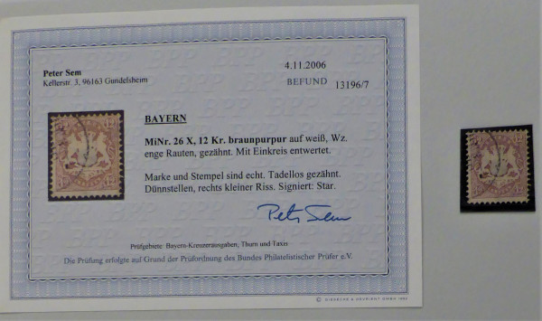 Briefmarke, Michel-Nr. 26x