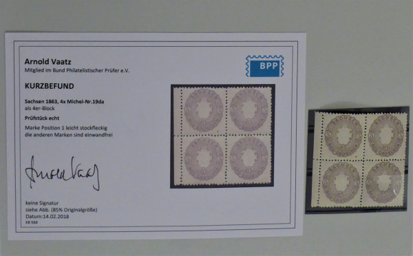 Briefmarke, Michel-Nr. 19 da